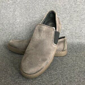 Born Belford Suede Slip On Loafer Sneakers Charcoal Gray Comfort Shoes Sz 10.5M